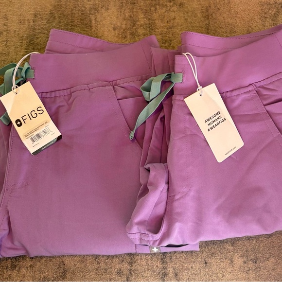 NWT FIGS Yola Skinny Scrub Pants XS Lilac Dawn - Picture 8 of 10